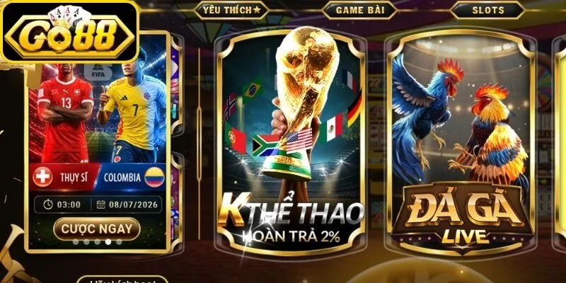 Thông tin về sảnh cá cược Thể Thao, Esports & Lô Đề Go88