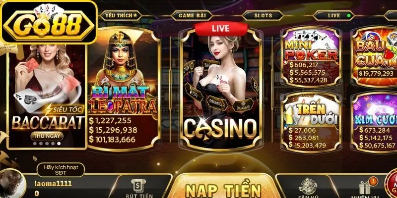Sơ lược về sảnh Live Casino & Bắn Cá Go88